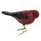 Old World Christmas 3.5 Inch Strawberry Finch Clip-On Tree Ornament , Colorful Plumage